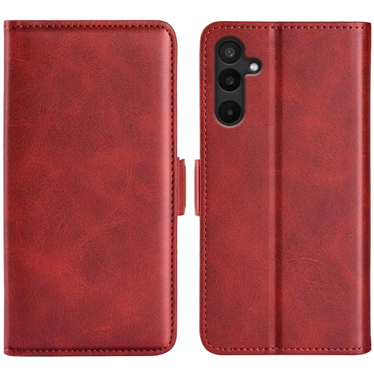 Dual-side Magnetic Buckle Horizontal Flip Leather Phone Case