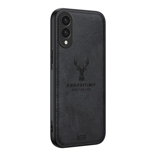 Deer Head Cloth Skin All-inclusive Phone Case, For Samsung Galaxy S25 Edge 5G, For Samsung Galaxy A56 5G, For Samsung Galaxy A26 5G, For Samsung Galaxy A36, For Samsung Galaxy S25 5G, For Samsung Galaxy S25+ 5G, For Samsung Galaxy S25 Ultra 5G