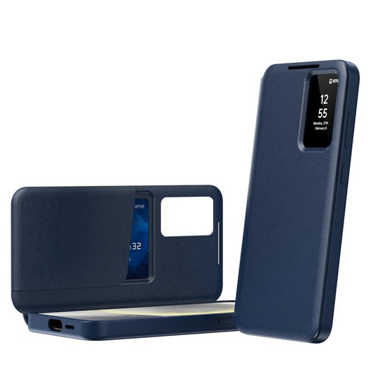 Smart View Window Leather Phone Case with Card Slot