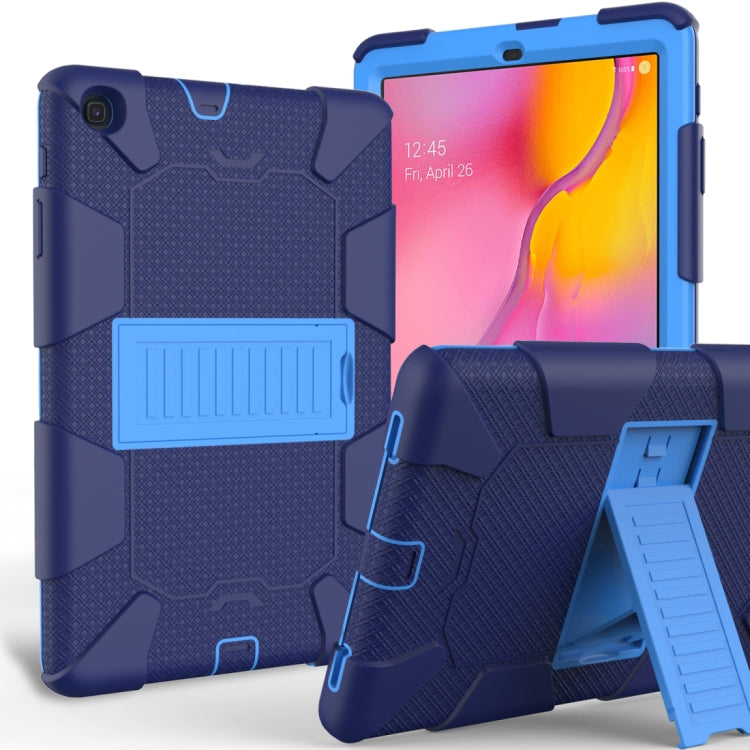 Sockproof Two-Color Silicone Protection Shell For Galaxy Tab A 10.1 (2019) / T510 ,With Holder