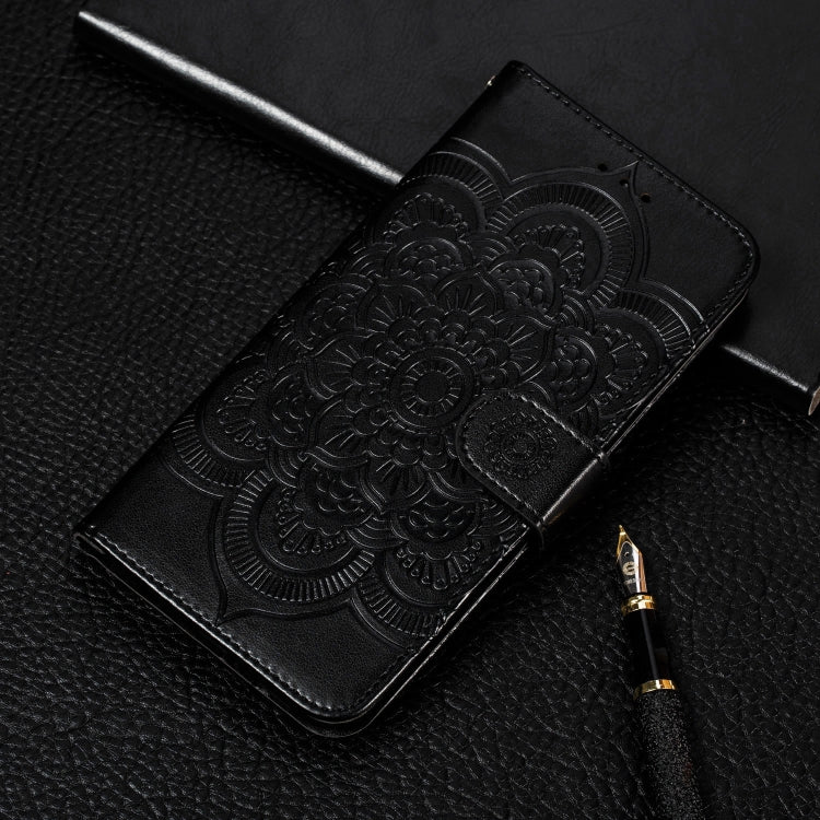 For Galaxy A70s Mandala Embossing Pattern Horizontal Flip Leather Case with Holder & Card Slots & Wallet & Photo Frame & Lanyard