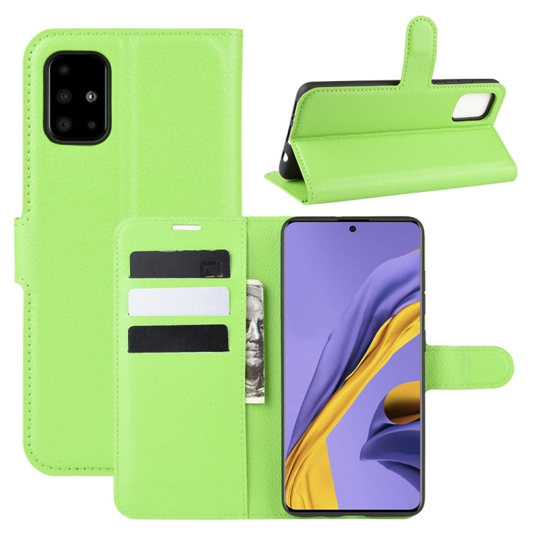 For Galaxy A51 Litchi Texture Horizontal Flip Protective Case with Holder & Card Slots & Wallet