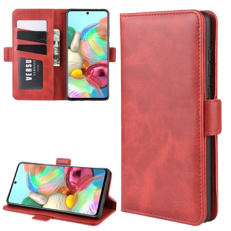 For Galaxy A81 / M60S / Note 10 Lite Dual-side Magnetic Buckle Horizontal Flip Leather Case with Holder & Card Slots & Wallet