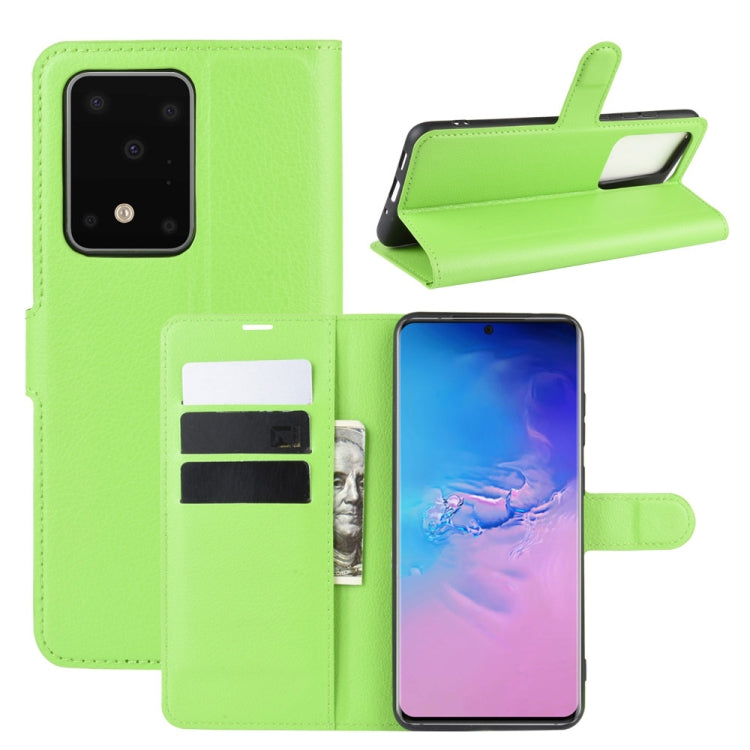 For Galaxy S11 Plus Litchi Texture Horizontal Flip Protective Case with Holder & Card Slots & Wallet