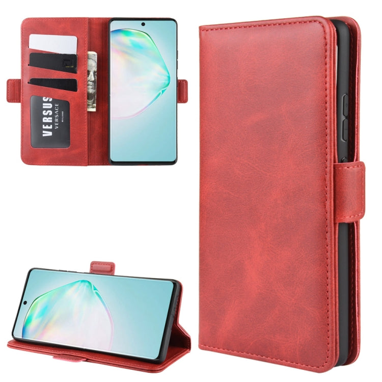 For Galaxy A91 / M80s / S10 Lite Dual-side Magnetic Buckle Horizontal Flip Leather Case with Holder & Card Slots & Wallet