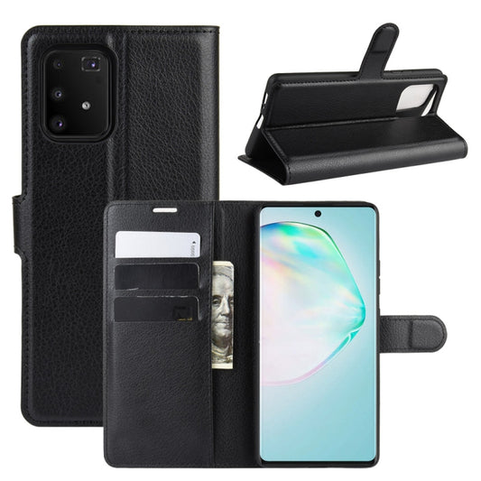 For Galaxy A91 / M80s / S10 Lite Litchi Texture Horizontal Flip Protective Case with Holder & Card Slots & Wallet
