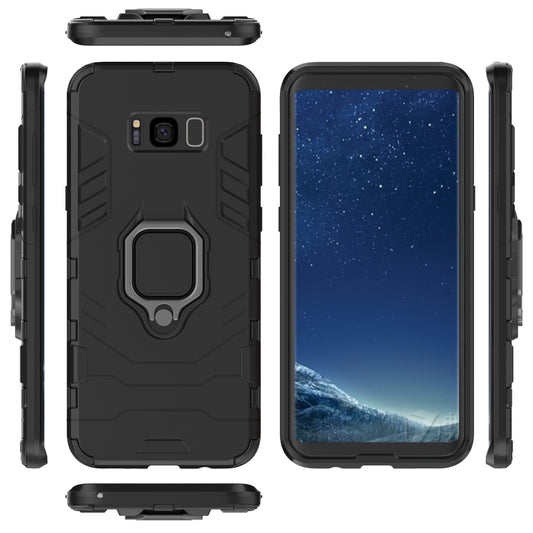 PC + TPU Shockproof Protective Case for Galaxy S8+, with Magnetic Ring Holder, For Galaxy S8+