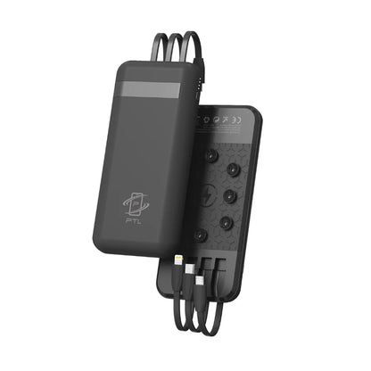 2-in-1 Wireless Power Bank – 12,000mAh Portable Charger with 5W Fast Charging & Adjustable Stand