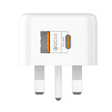 20W USB & USB-C Charger,Super Fast Dual-Port Wall Charger PC, PD, GaN, 20W, 3A Max