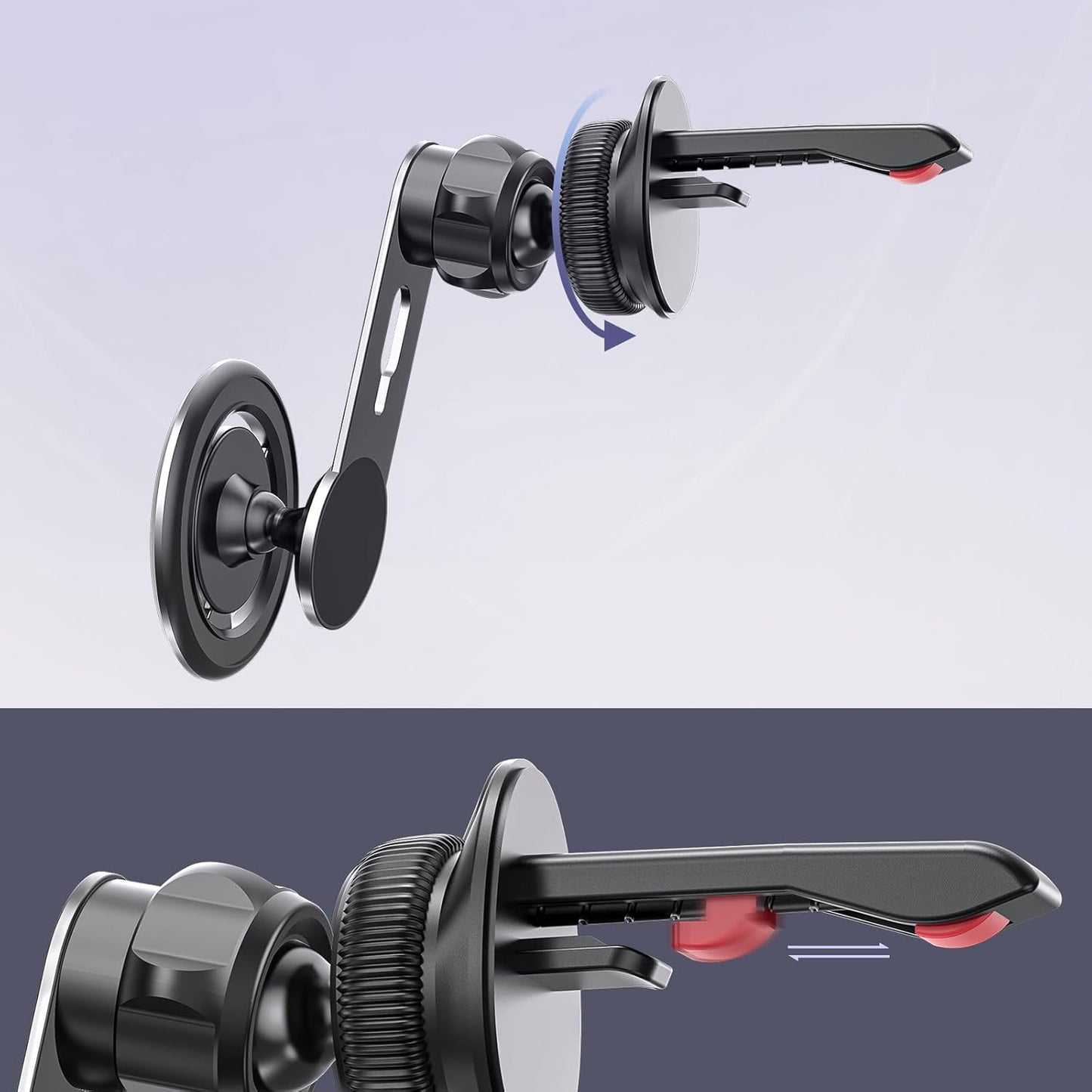 Magnetic 360° Rotation Car Phone Holder for iPhone 16 15 14 13 12 11 pro max Samsung Galaxy and Huawei