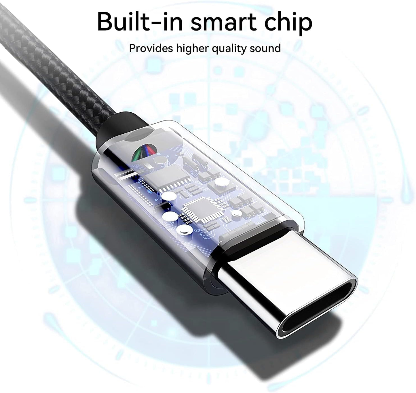 USB C to 3.5 mm Audio AUX Stereo Jack Cable