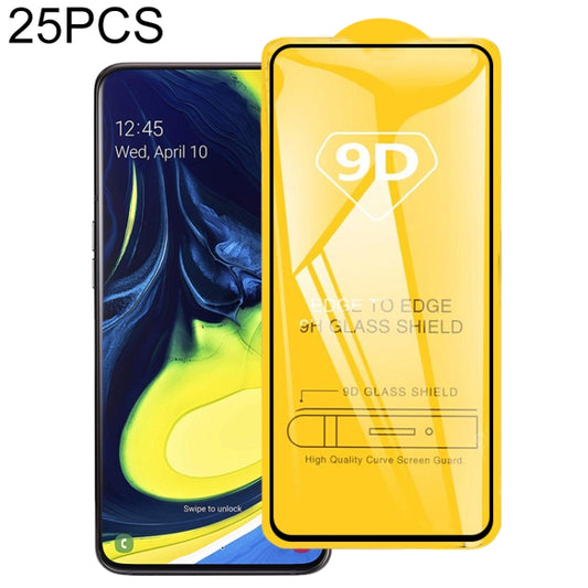 25 PCS 9D Full Glue Full Screen Tempered Glass Film, For Galaxy A90 & A80, For Galaxy A10, For Galaxy A20 & A30 & A50 & M30, For Galaxy A40, For Galaxy A9 Pro (2019), For Galaxy A2 Core, For Galaxy A40S, For Galaxy A20e, For Galaxy S10e����������������...