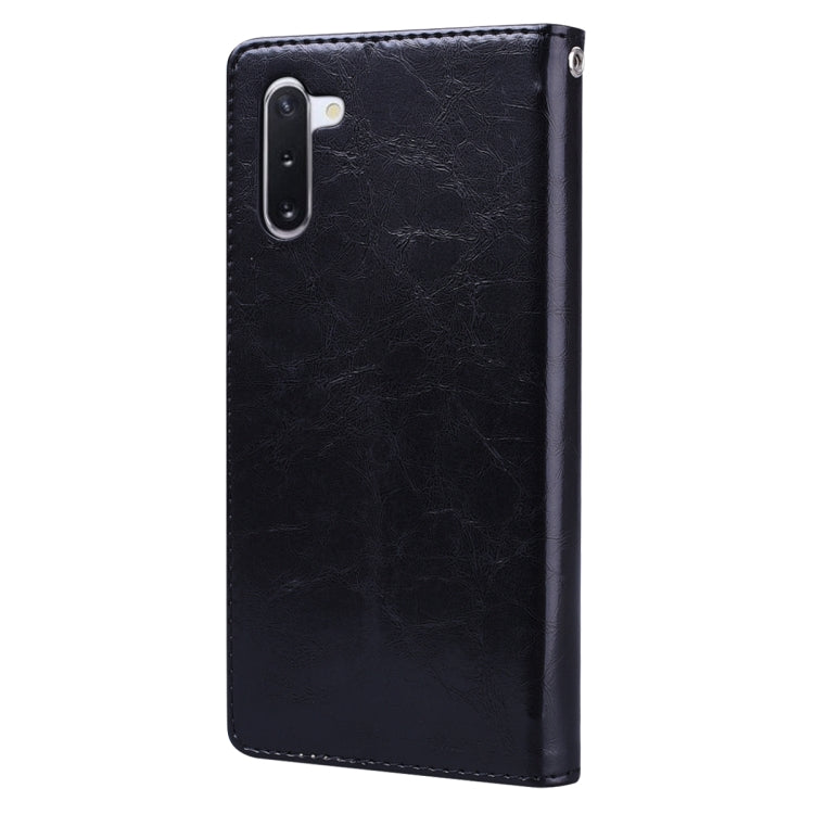 Business Style Oil Wax Texture Horizontal Flip Leather Case with Holder & Card Slots & Wallet