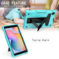 T-shaped Bracket Contrast Color Shockproof PC + Silicone Protective Case, For Huawei MatePad T8, For Huawei MediaPad T5