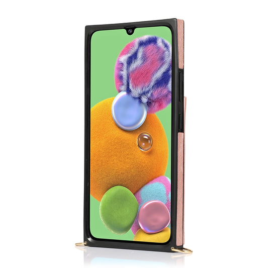 Square Zipper Wallet Bag TPU+PU Back Cover Case with Holder & Card Slots & Wallet & Cross-body Strap, For Samsung Galaxy A90 5G, For Samsung Galaxy Note9, For Samsung Galaxy Note10, For Samsung Galaxy Note10 Pro, For Samsung Galaxy S9������������������...