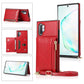 Square Zipper Wallet Bag TPU+PU Back Cover Case with Holder & Card Slots & Wallet & Cross-body Strap, For Samsung Galaxy A90 5G, For Samsung Galaxy Note9, For Samsung Galaxy Note10, For Samsung Galaxy Note10 Pro, For Samsung Galaxy S9������������������...