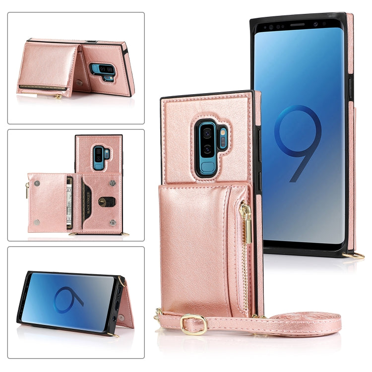 Square Zipper Wallet Bag TPU+PU Back Cover Case with Holder & Card Slots & Wallet & Cross-body Strap, For Samsung Galaxy A90 5G, For Samsung Galaxy Note9, For Samsung Galaxy Note10, For Samsung Galaxy Note10 Pro, For Samsung Galaxy S9������������������...