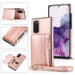 Square Zipper Wallet Bag TPU+PU Back Cover Case with Holder & Card Slots & Wallet & Cross-body Strap, For Samsung Galaxy A90 5G, For Samsung Galaxy Note9, For Samsung Galaxy Note10, For Samsung Galaxy Note10 Pro, For Samsung Galaxy S9������������������...