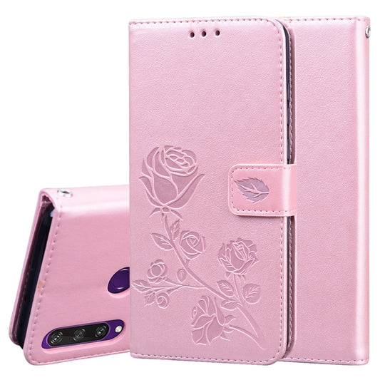Rose Embossed Horizontal Flip PU Leather Case with Holder & Card Slots & Wallet