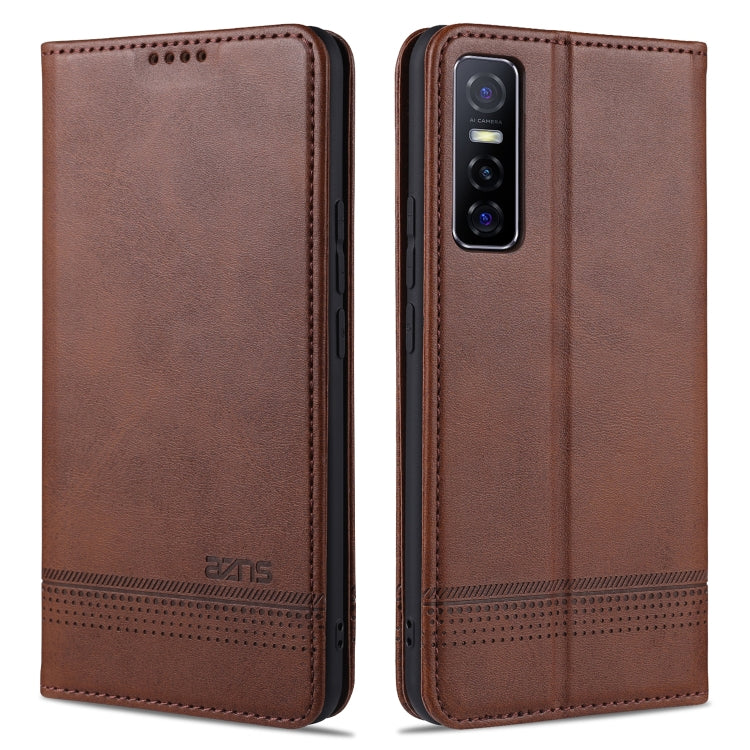 AZNS Magnetic Calf Texture Horizontal Flip Leather Case with Card Slots & Holder & Wallet, For Huawei Nova 8 SE, For OPPO K7 / Reno3 5G, For vivo Y3s / Y17, For vivo Y73s / S7e, For Samsung Galaxy M31