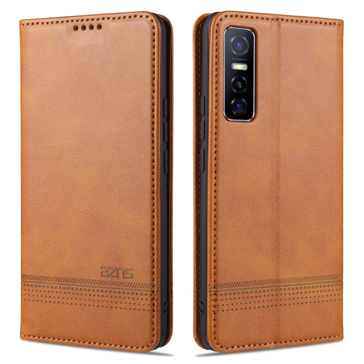AZNS Magnetic Calf Texture Horizontal Flip Leather Case with Card Slots & Holder & Wallet, For Huawei Nova 8 SE, For OPPO K7 / Reno3 5G, For vivo Y3s / Y17, For vivo Y73s / S7e, For Samsung Galaxy M31