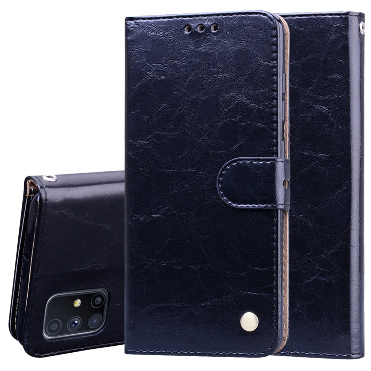 Business Style Oil Wax Texture Horizontal Flip Leather Case, with Holder & Card Slots & Wallet