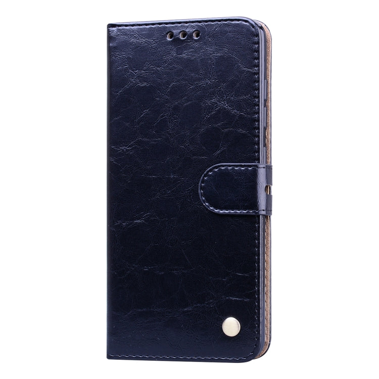 Business Style Oil Wax Texture Horizontal Flip Leather Case, with Holder & Card Slots & Wallet