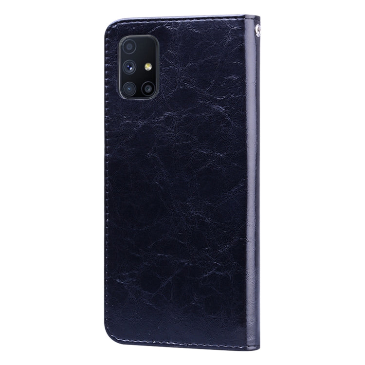 Business Style Oil Wax Texture Horizontal Flip Leather Case, with Holder & Card Slots & Wallet