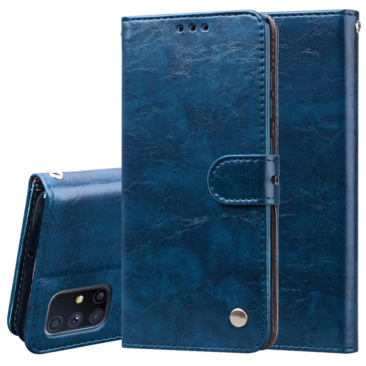 Business Style Oil Wax Texture Horizontal Flip Leather Case, with Holder & Card Slots & Wallet