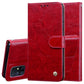 Business Style Oil Wax Texture Horizontal Flip Leather Case, with Holder & Card Slots & Wallet