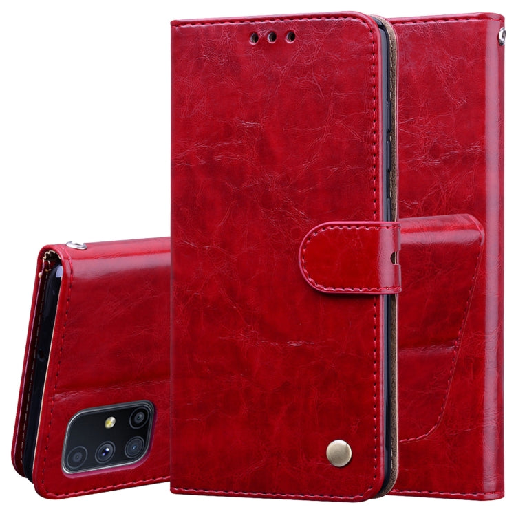 Business Style Oil Wax Texture Horizontal Flip Leather Case, with Holder & Card Slots & Wallet