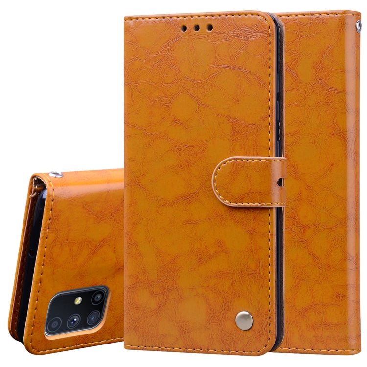 Business Style Oil Wax Texture Horizontal Flip Leather Case, with Holder & Card Slots & Wallet