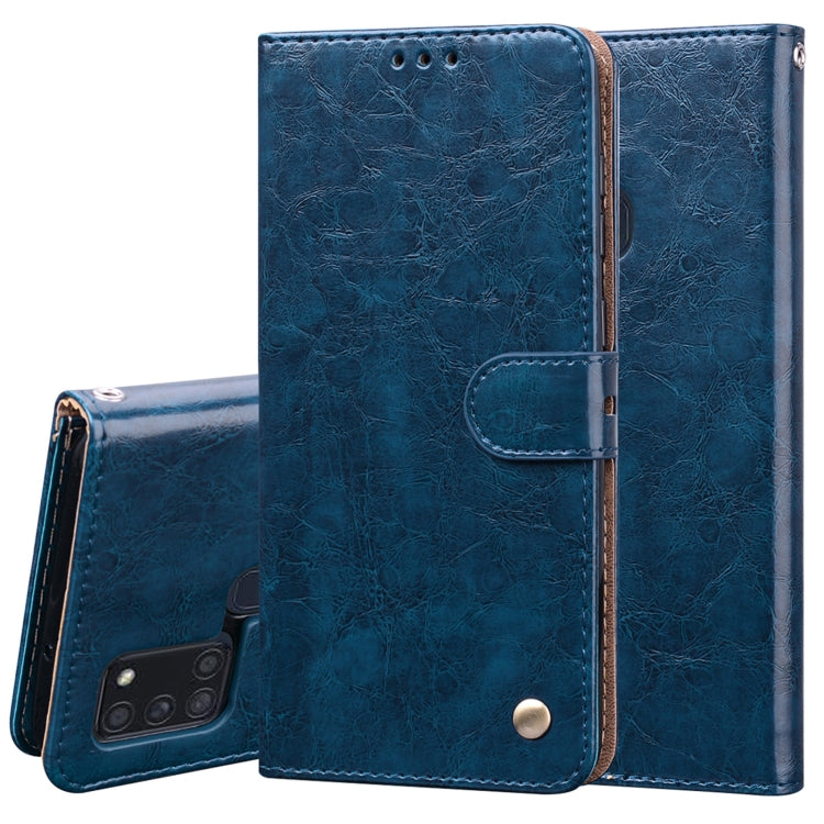 Business Style Oil Wax Texture Horizontal Flip Leather Case, with Holder & Card Slots & Wallet