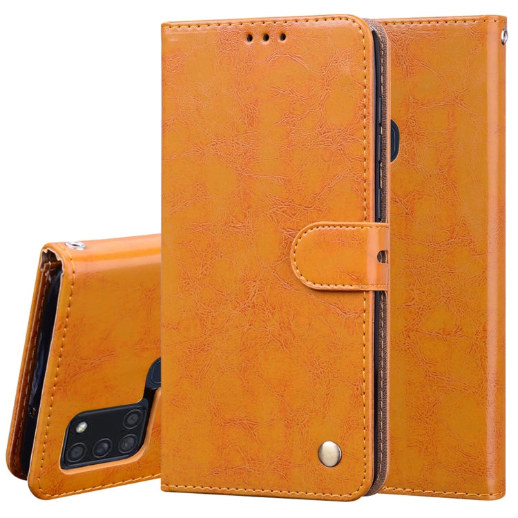 Business Style Oil Wax Texture Horizontal Flip Leather Case, with Holder & Card Slots & Wallet