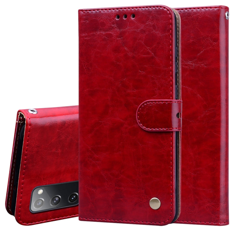 Business Style Oil Wax Texture Horizontal Flip Leather Case, with Holder & Card Slots & Wallet