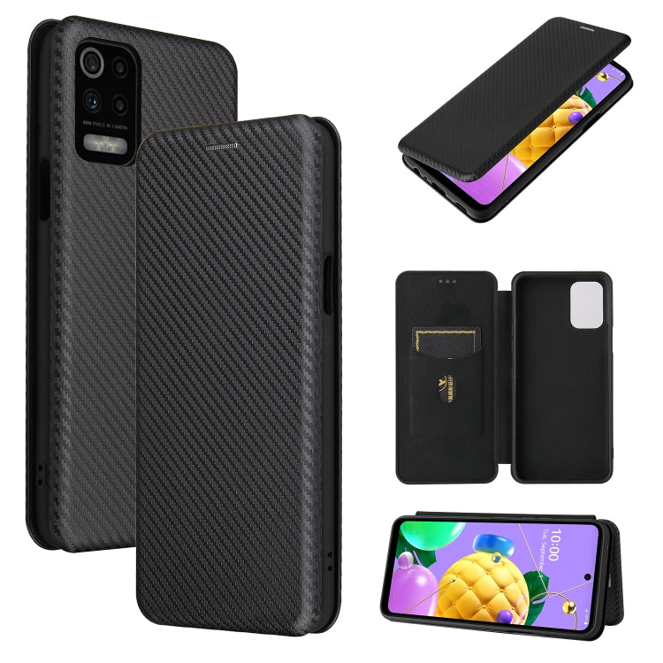 Carbon Fiber Texture Magnetic Horizontal Flip TPU + PC + PU Leather Case with Card Slot, For Huawei Mate 40, For LG K52 / K62, For vivo V20 Pro 5G, For Samsung Galaxy S21 Ultra 5G, For Motorola One 5G / Moto G 5G Plus, For Huawei Mate 40 Pro�����������...