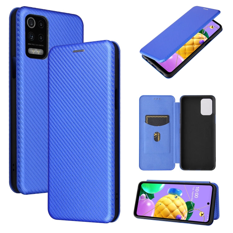 Carbon Fiber Texture Magnetic Horizontal Flip TPU + PC + PU Leather Case with Card Slot, For Huawei Mate 40, For LG K52 / K62, For vivo V20 Pro 5G, For Samsung Galaxy S21 Ultra 5G, For Motorola One 5G / Moto G 5G Plus, For Huawei Mate 40 Pro�����������...
