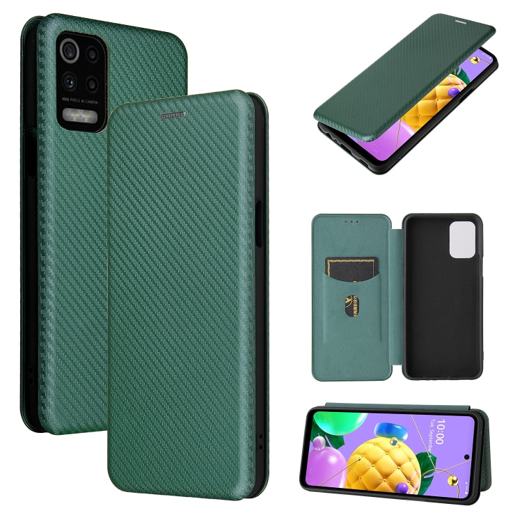Carbon Fiber Texture Magnetic Horizontal Flip TPU + PC + PU Leather Case with Card Slot, For Huawei Mate 40, For LG K52 / K62, For vivo V20 Pro 5G, For Samsung Galaxy S21 Ultra 5G, For Motorola One 5G / Moto G 5G Plus, For Huawei Mate 40 Pro�����������...