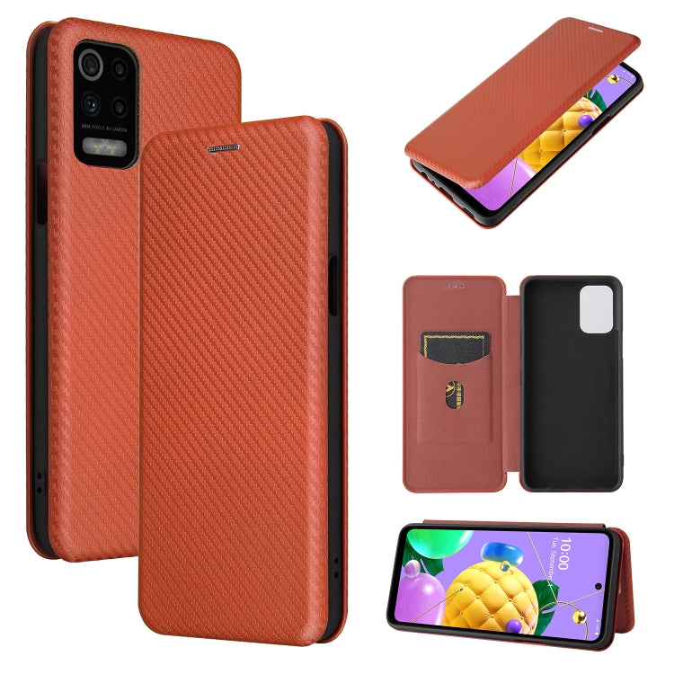 Carbon Fiber Texture Magnetic Horizontal Flip TPU + PC + PU Leather Case with Card Slot, For Huawei Mate 40, For LG K52 / K62, For vivo V20 Pro 5G, For Samsung Galaxy S21 Ultra 5G, For Motorola One 5G / Moto G 5G Plus, For Huawei Mate 40 Pro�����������...