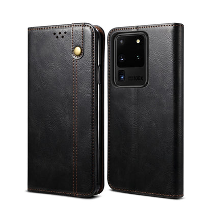 Simple Wax Crazy Horse Texture Horizontal Flip Leather Case with Card Slots & Wallet, For Samsung Galaxy S20 UItra, For Samsung Galaxy S20 FE, For Samsung Galaxy S20 Plus