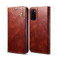 Simple Wax Crazy Horse Texture Horizontal Flip Leather Case with Card Slots & Wallet, For Samsung Galaxy S20 UItra, For Samsung Galaxy S20 FE, For Samsung Galaxy S20 Plus