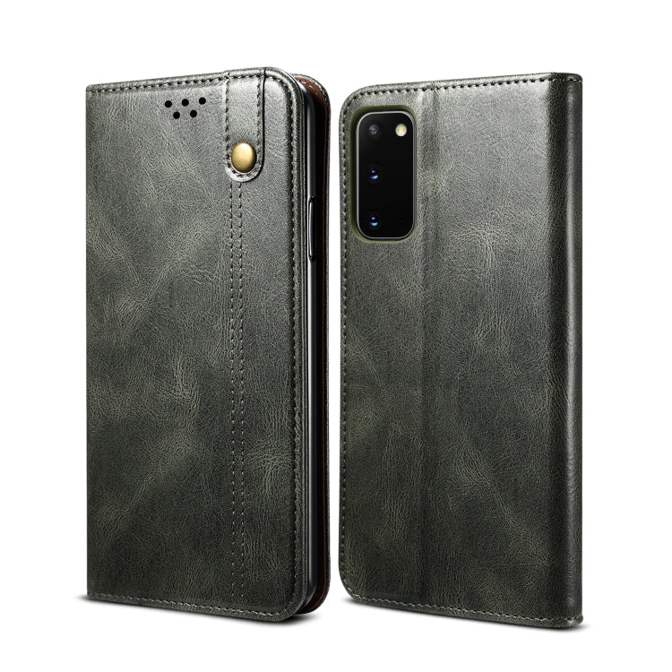 Simple Wax Crazy Horse Texture Horizontal Flip Leather Case with Card Slots & Wallet, For Samsung Galaxy S20 UItra, For Samsung Galaxy S20 FE, For Samsung Galaxy S20 Plus