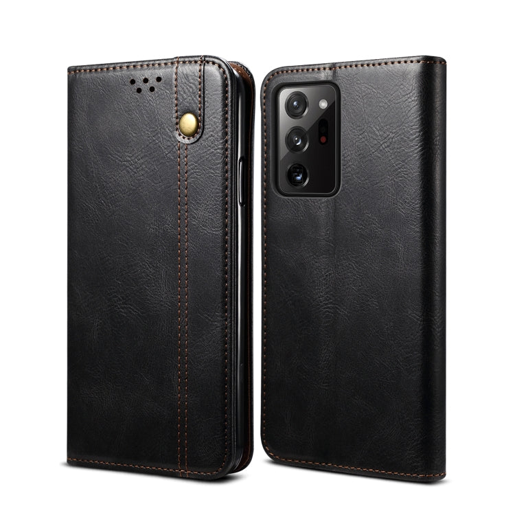 Simple Wax Crazy Horse Texture Horizontal Flip Leather Case with Card Slots & Wallet, For Samsung Galaxy S20 UItra, For Samsung Galaxy S20 FE, For Samsung Galaxy S20 Plus