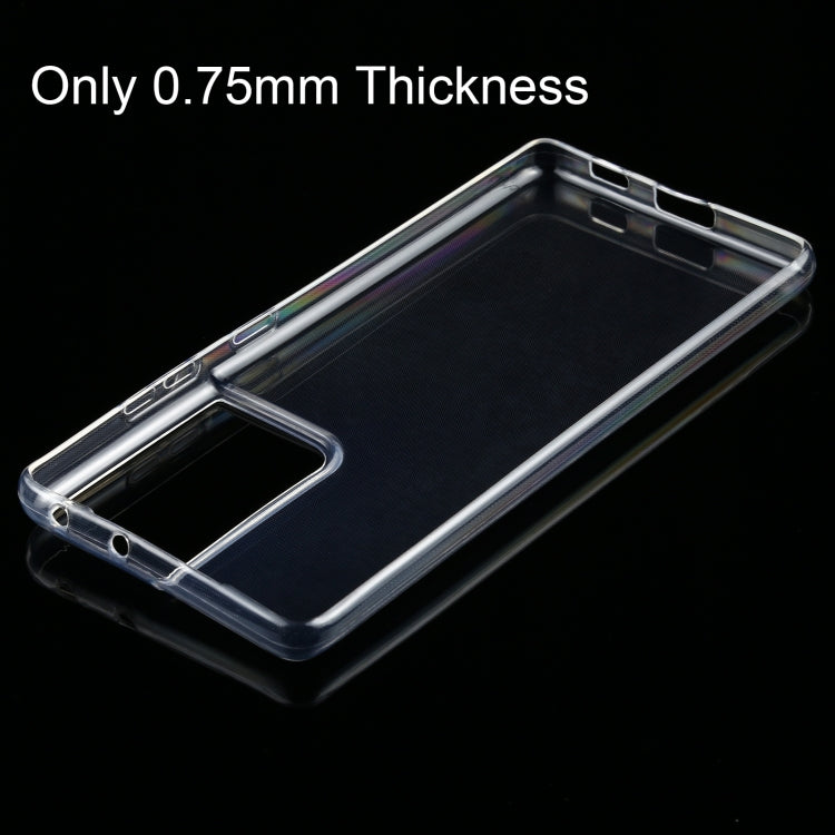 0.75mm Ultrathin Transparent TPU Soft Protective Case, For Samsung Galaxy S21 Ultra 5G, For Samsung Galaxy S21+ 5G, For Samsung Galaxy S21 5G