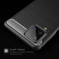 Brushed Texture Carbon Fiber TPU Case, For Samsung Galaxy A12