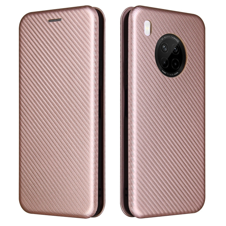Carbon Fiber Texture Magnetic Horizontal Flip TPU + PC + PU Leather Case with Card Slot, For Huawei Y9a, For Huawei nova 8 SE, For Huawei Honor 10X Lite, For Samsung Galaxy A12 / M12, For Samsung Galaxy A32 5G, For Samsung Galaxy S30�������������������...