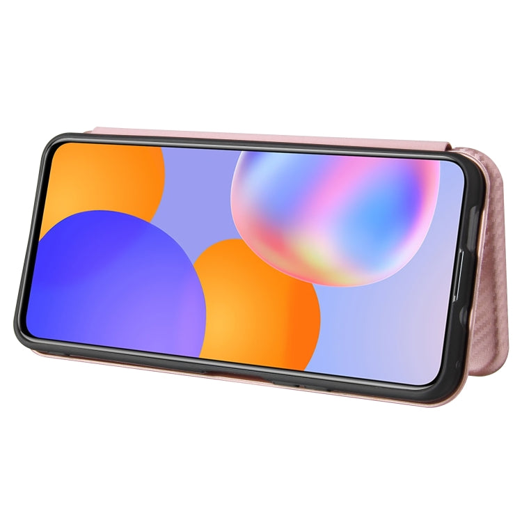 Carbon Fiber Texture Magnetic Horizontal Flip TPU + PC + PU Leather Case with Card Slot, For Huawei Y9a, For Huawei nova 8 SE, For Huawei Honor 10X Lite, For Samsung Galaxy A12 / M12, For Samsung Galaxy A32 5G, For Samsung Galaxy S30�������������������...