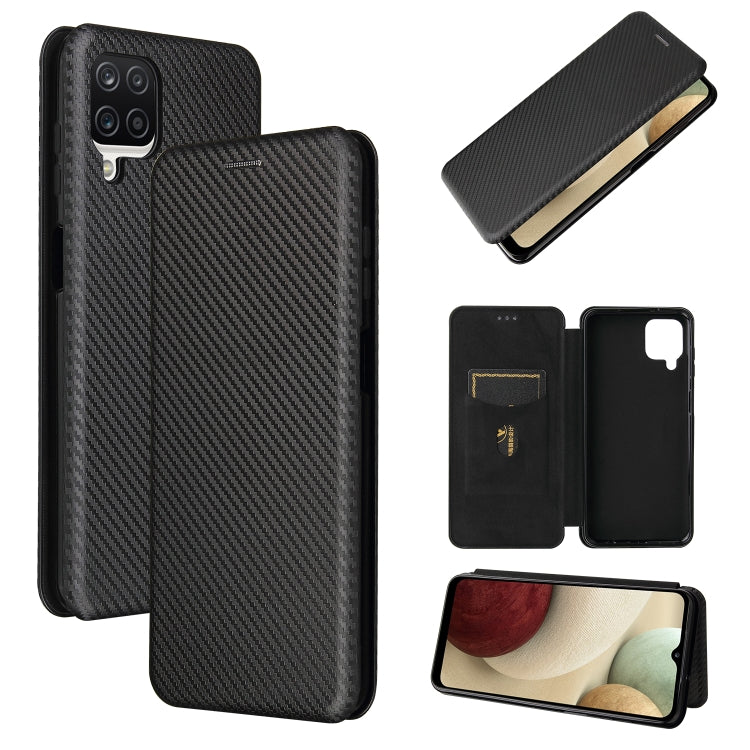 Carbon Fiber Texture Magnetic Horizontal Flip TPU + PC + PU Leather Case with Card Slot, For Huawei Y9a, For Huawei nova 8 SE, For Huawei Honor 10X Lite, For Samsung Galaxy A12 / M12, For Samsung Galaxy A32 5G, For Samsung Galaxy S30�������������������...