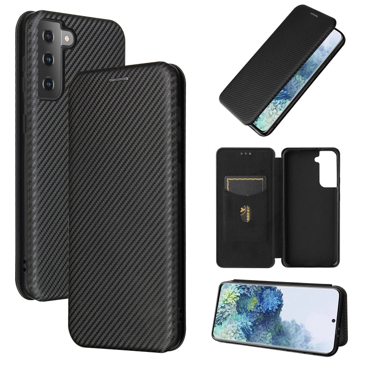 Carbon Fiber Texture Magnetic Horizontal Flip TPU + PC + PU Leather Case with Card Slot, For Huawei Y9a, For Huawei nova 8 SE, For Huawei Honor 10X Lite, For Samsung Galaxy A12 / M12, For Samsung Galaxy A32 5G, For Samsung Galaxy S30�������������������...