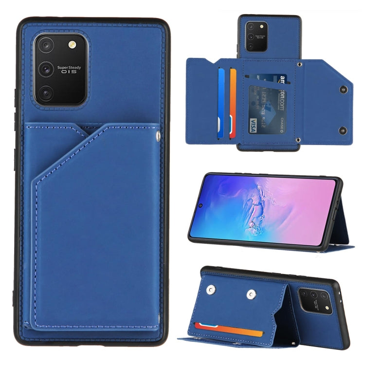 Skin Feel PU + TPU + PC Back Cover Shockproof Case with Card Slots & Holder & Photo Frame, For Samsung Galaxy A20 & A30, For Samsung Galaxy A31, For Samsung Galaxy A51, For Samsung Galaxy M51, For Samsung Galaxy M80s & A91, For Samsung Galaxy S20+